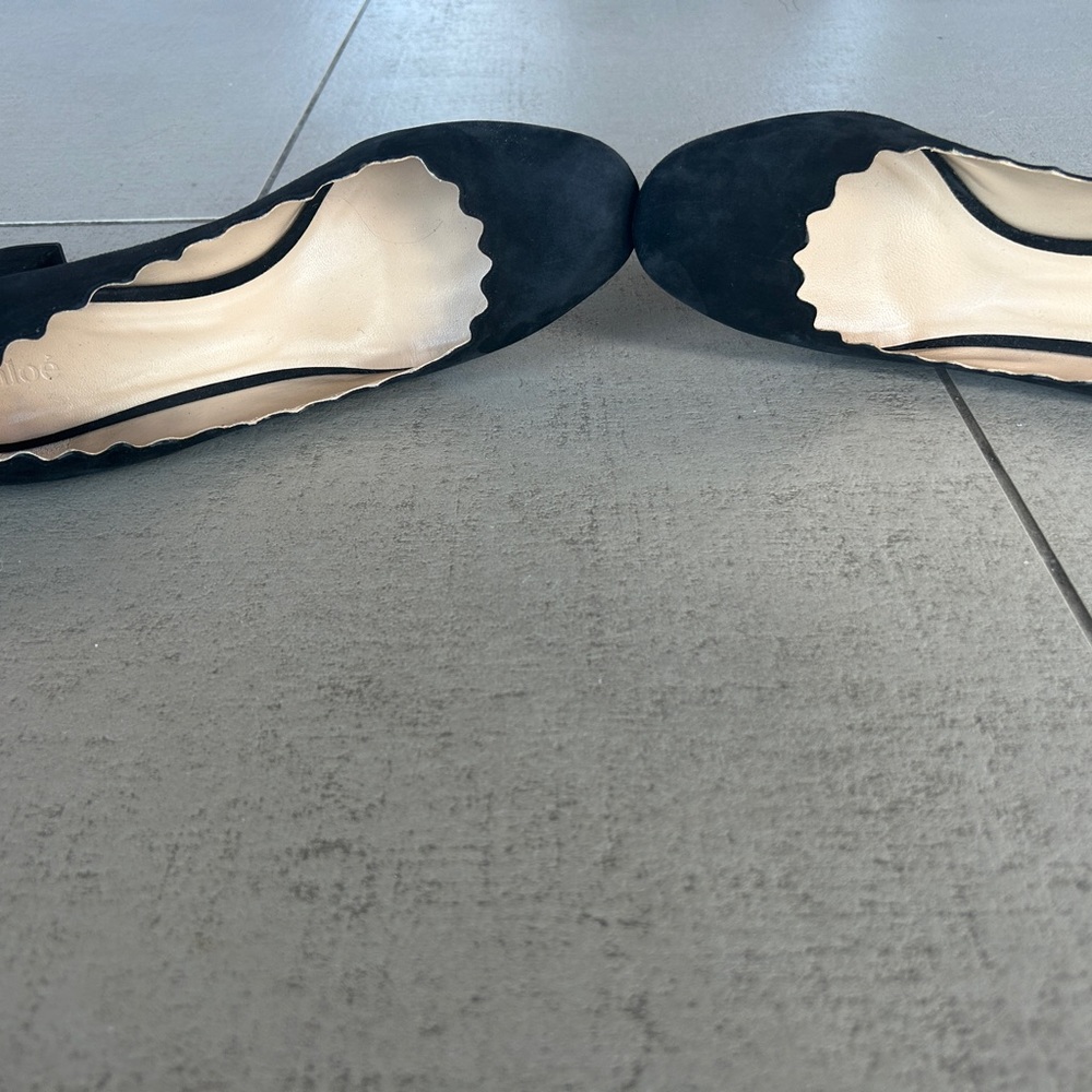Chloe - Women’s - Black Suede - Low Pump Shoe - Size 40 - Picture 2 of 7